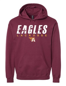 Ashley Eagles Lacrosse Logo Maroon Hoodie - Orders Due  Thursday, February 29, 2024